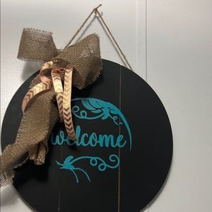Welcome sign homemade